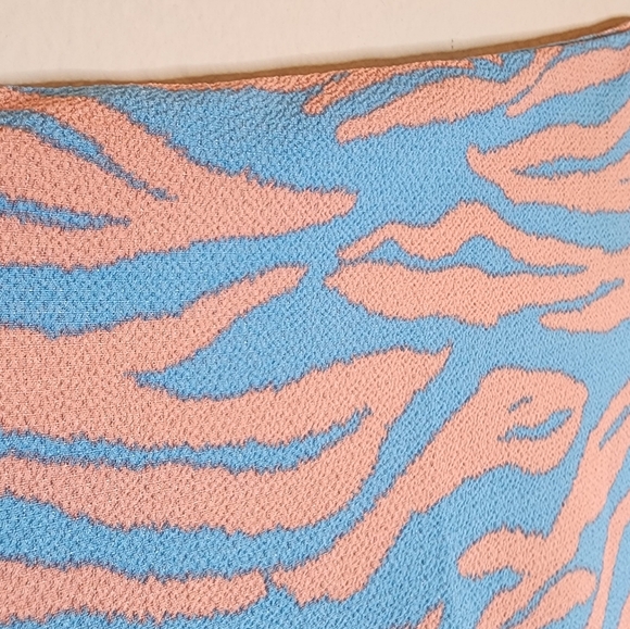 NWT BuddyLove Caftan Maxi Dress Flowy Blue Peach Coral Size S/M - Picture 2 of 16